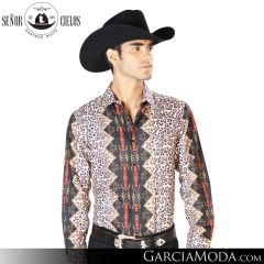 Camisa Vaquera El Senor De Los Cielos Western 43557-Leopard