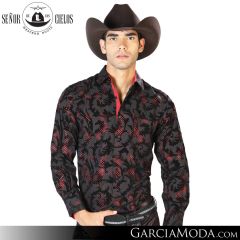 Camisa Vaquera El Senor De Los Cielos Western 43586-Black
