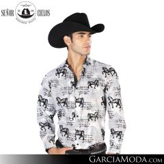 Camisa Vaquera El Senor De Los Cielos Western 43593-White