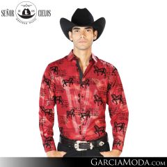 Camisa Vaquera El Senor De Los Cielos Western 43595-Wine