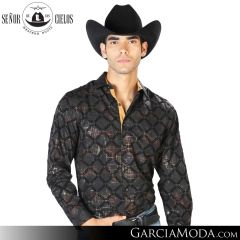 Camisa Vaquera El Senor De Los Cielos Western 43596-Black