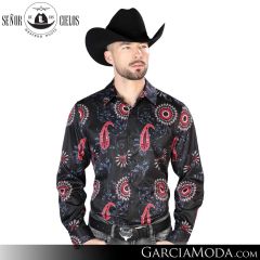 Camisa Vaquera El Senor De Los Cielos Western 43673-Black