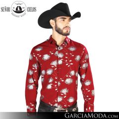Camisa Vaquera El Senor De Los Cielos Western 43778-Red