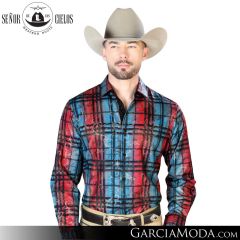 Camisa Vaquera El Senor De Los Cielos Western 43851-Blue