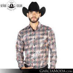 Camisa Vaquera El Senor De Los Cielos Western 43852-Beige-Black