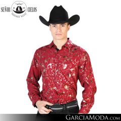 Camisa Vaquera El Senor De Los Cielos Western 43861-Dark-Wine