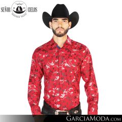 Camisa Vaquera El Senor De Los Cielos Western 43901-Red