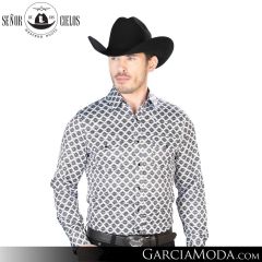 Camisa Vaquera El Senor De Los Cielos Western 43930-Black-Grey