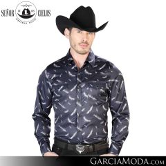 Camisa Vaquera El Senor De Los Cielos Western 43934-Navy