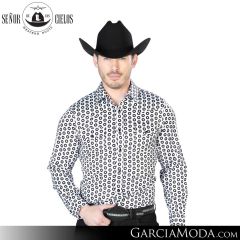 Camisa Vaquera El Senor De Los Cielos Western 43938-Black-White
