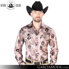Camisa Vaquera El Senor De Los Cielos Western 43947-Light-Brown