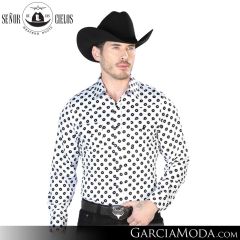 Camisa Vaquera El Senor De Los Cielos Western 43964-Black-White