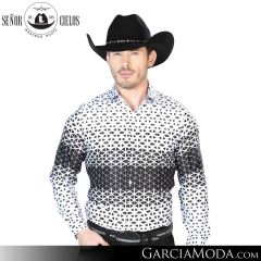Camisa Vaquera El Senor De Los Cielos Western 43988-Grey