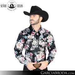 Camisa Vaquera El Senor De Los Cielos Western 44111-Print-Roses