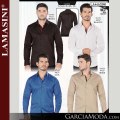 Camisa Vaquera Lamasini 4437-Negro-Blanco-Azul-Beige