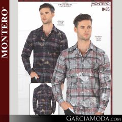 Camisa Vaquera Montero Western 0435-Negro-Gris