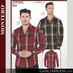 Camisa Vaquera Montero Western 0439-Negro-Rojo