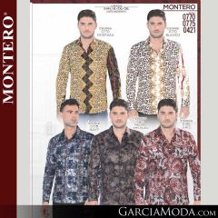 Camisa Vaquera Montero Western 0770-Mostaza-Blanco-0421-Negro-Gris-0775-Navy