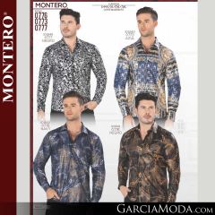 Camisa Vaquera Montero Western 0777-Negro-0773-Azul-0776-Navy-Negro