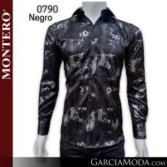 Camisa Vaquera Montero Western 0790-Negro