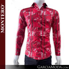 Camisa Vaquera Montero Western 0790-Rojo