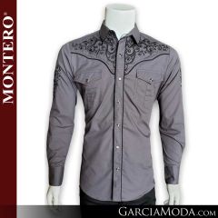 Camisa Vaquera Montero Western 3536-Characoal