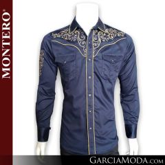 Camisa Vaquera Montero Western 3536-Navy