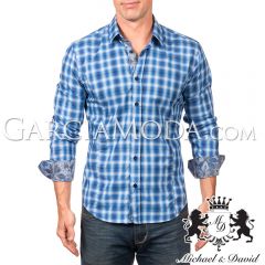 Camisa Michael & David Luxury Menswear MD-584 - Blue