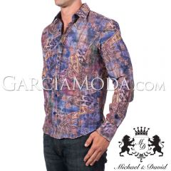 Michael & David Luxury Menswear MD-707 Multi Color - MULTI PAISLEY