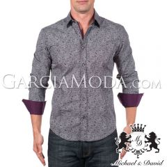 Camisa Michael & David Luxury Menswear MD-713-Black