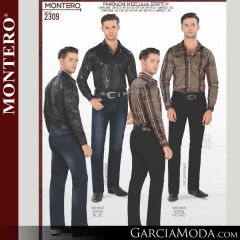 Pantalon Montero Western 2309-Blue-Negro