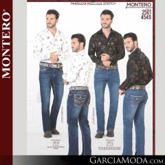 Pantalon Montero Western 2501-Blue-4549-Azul