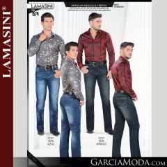 Pantalon Lamasini Western 1574-Azul-Indigo