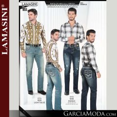 Pantalon Lamasini Western 1855-Light_Blue-Indigo