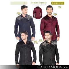 Camisa Vaquera Lamasini 2204-Navy-Vino-Negro_Negro-Negro_Khaki