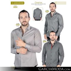 Camisa Vaquera Lamasini 4454-Cafe-Blanca-Azul