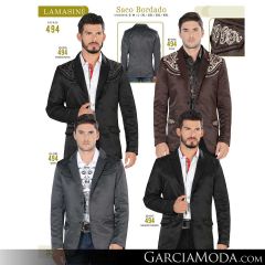 Saco Lamasini Western 494-Negro_Gris-Cafe-Gris-Negro_Negro