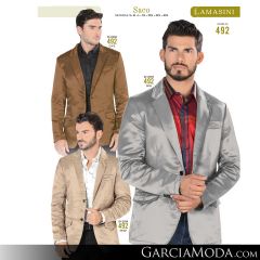 Saco Lamasini Western 492-Cafe-Gris-Beige