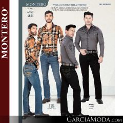 Pantalon Montero Western 4550-Med_Blue-4551-Negro