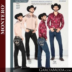 Pantalon Montero Western 4573-Negro-4577-DK_Blue