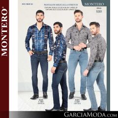 Pantalon Montero Western 5301-DK_Blue-LT_Blue