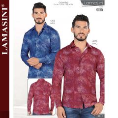 Camisa Vaquera Lamasini 4395-azul-vino