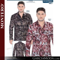 Camisa Vaquera Montero Western 0421-negro-gris