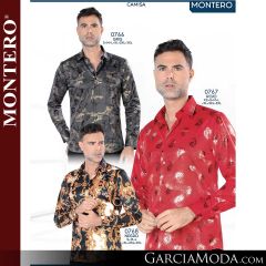 Camisa Vaquera Montero Western 0766-gris-0767-rojo-0768-negro