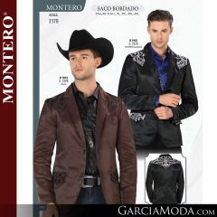 Saco Montero Western 2178-Negro_Blanco-Cafe