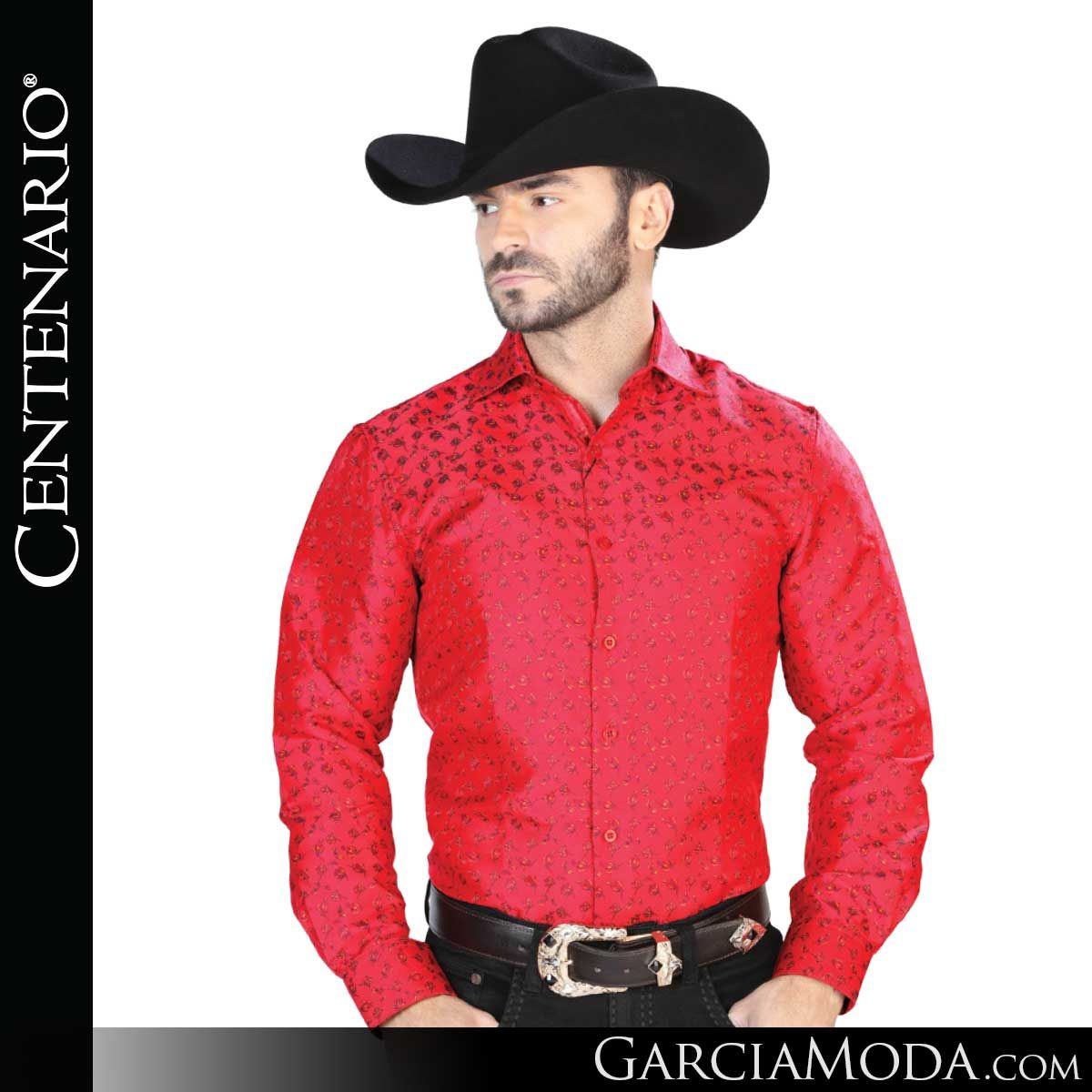 Camisa Vaquera Centenario Western Wear 43765 Red