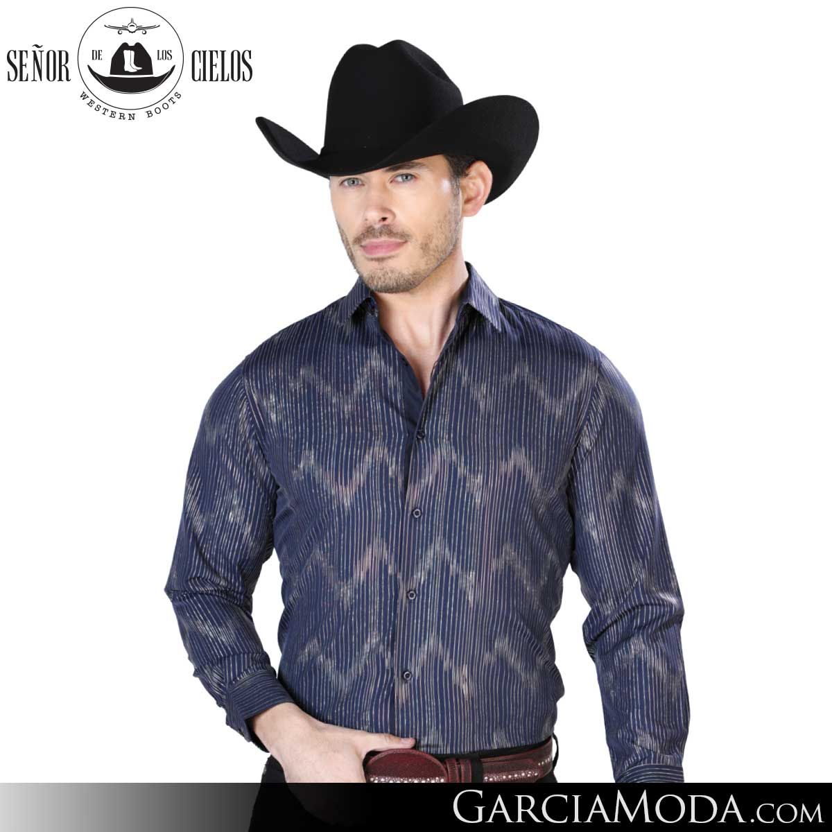 Camisa El De Los Cielos Western Wear, GarciaModa.com
