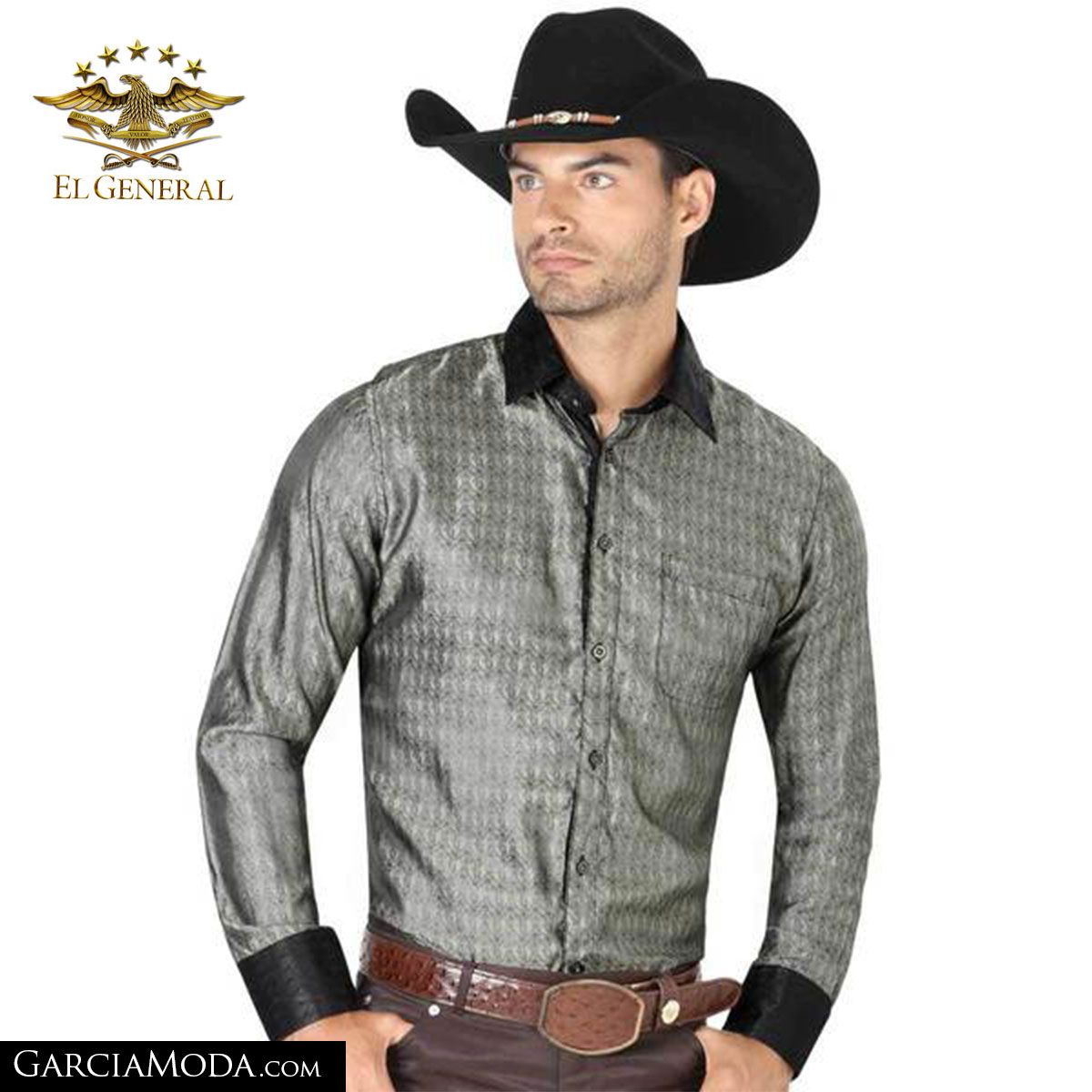 Camisa Western Wear 122285-Yellow Western Wear, GarciaModa.com -